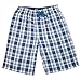 Hanes Men's Cotton Madras Drawstring Sleep Pajama Shorts, Xlarge, Blue Art
