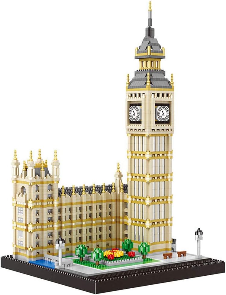EDUCATIONAL TOYS 3600 mini buildings Elizabeth Tower Big Ben model micro DIY mini building nano block 3D assembly toy collection