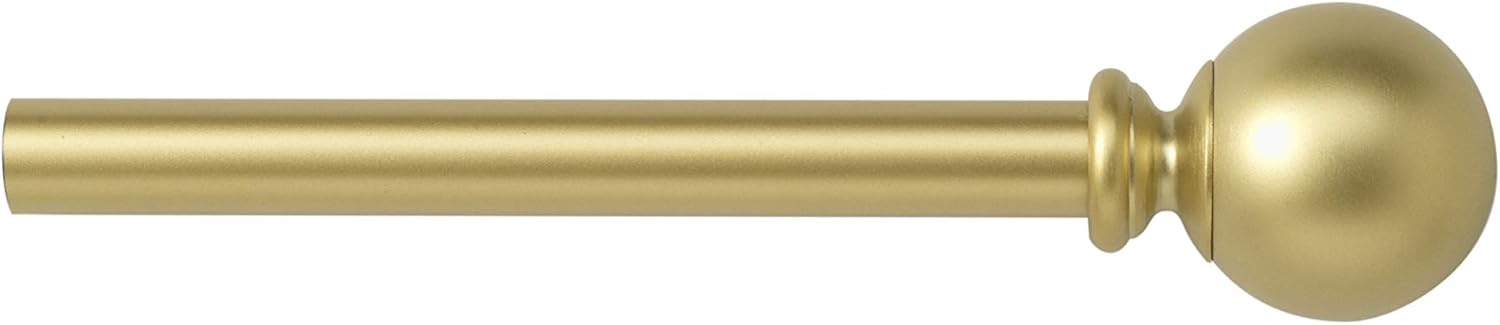 Bali Blinds 5/8" Ball Cafe Rod Set, 48-84", Satin Nickel: Home & Kitchen