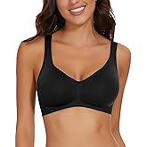 WOWENY Seamless Wirefree Bras for Women No Underwire Padded Push Up Bra Comfortable Soft Bralettes with Support Everyday Bra