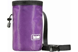 GVRGO Chalk Bag for Rock Climbing - Drawstring Rock Climbing Chalk Bag Bouldering Chalk Bag Bucket for Rock Climbing Gym Weight Lifting Gymnastics Crossfit Outdoor Indoor