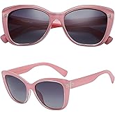 PolarSpex Polarized Cat Eye Sunglasses for Women – Oversized UV400 Celebrity Fashion Sun Glasses for Beach or Driving