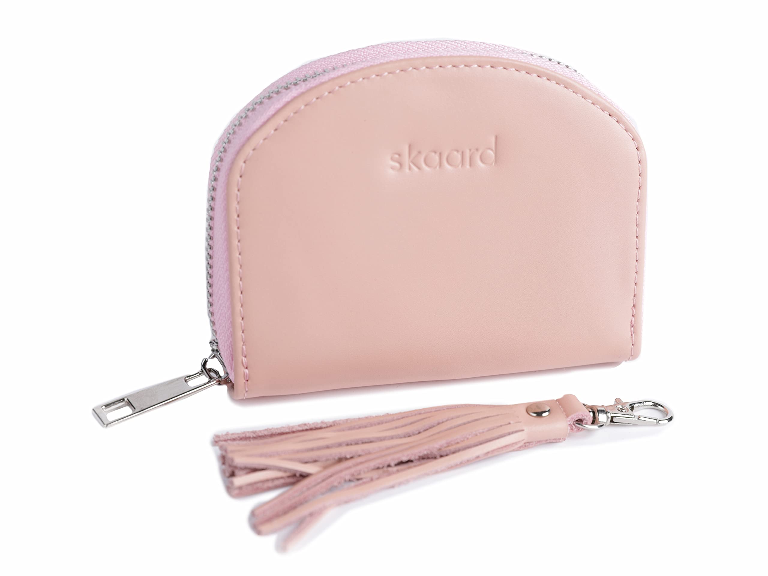 skaard Wallet Card Holder for Ladies| Small | Genuine Leather | Pink| Purse