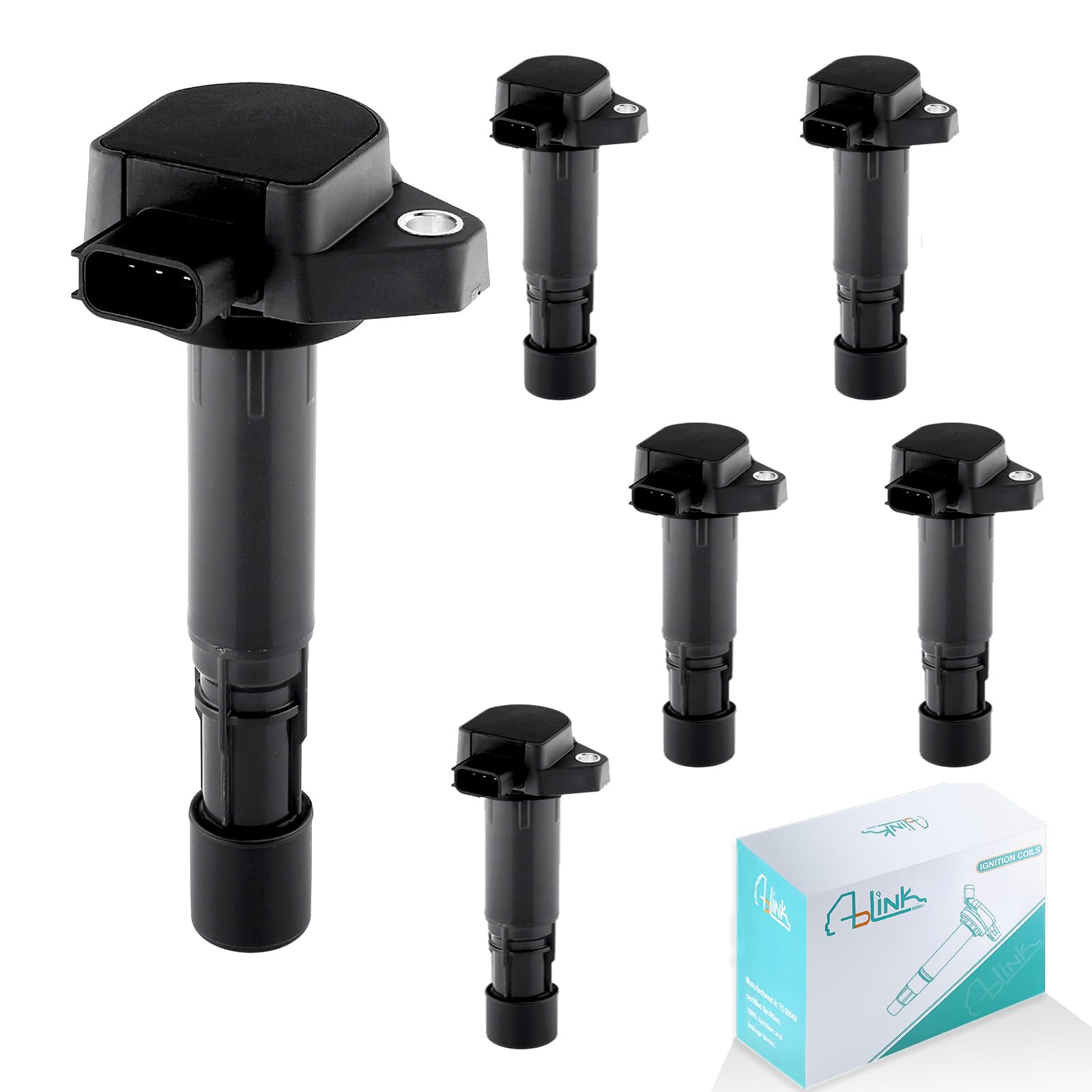 Photo 1 of AULINK 6 PCS UF400 UF512 Ignition Coil Pack (3.5 3.7 V6) Fits for Acura MDX Honda Ridgeline Pilot Saturn vue 2001 2002 2003 2004 2005 2006 2007 2008 2009 Replaces# C1460 12582000 30520PDKA01