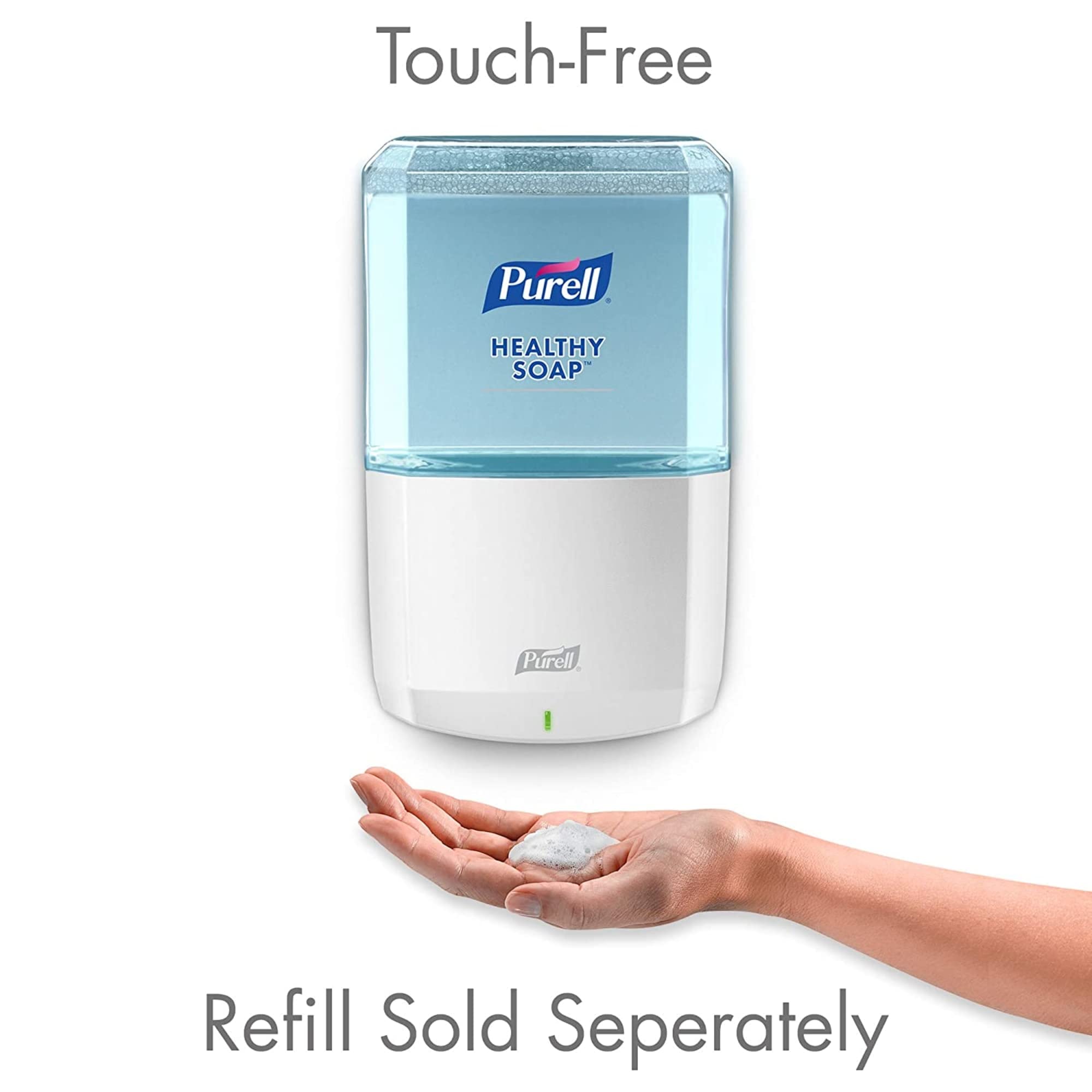 PURELL ES8 Automatic Hand Soap Dispenser, White, for 1200 mL PURELL ES8 Soap Refills (Pack of 1) - 7730-01 - Manufactured by GOJO, Inc.
