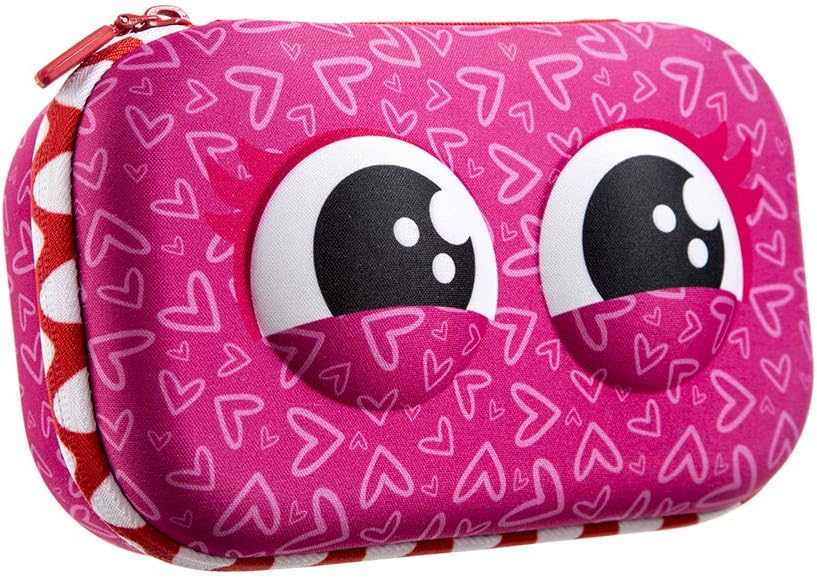 ZIPIT Wildlings Pencil Box for Girls Large Capacity Fun Pencil Case for School Stationery Organizer Box, Pink
