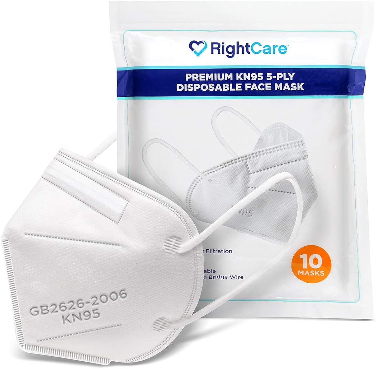RightCare KN95 Protective Face Mask (NonMedical), 99
