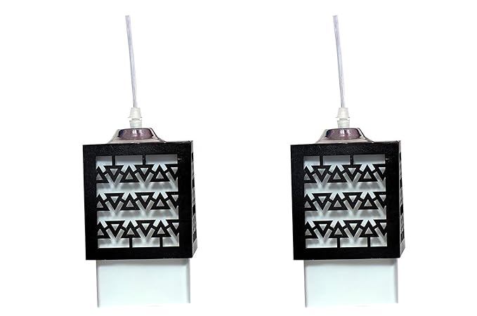 Lyrics Hanging Lamp Square Shape White Pendant Ceiling Haning