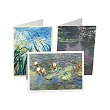 Caspari Monet Blank Boxed Note Cards, 16 Cards