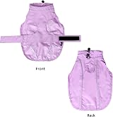 MAMORE Adjustable Waterproof Dog Raincoat Reflective Strip XX-Large Light Purple view 2
