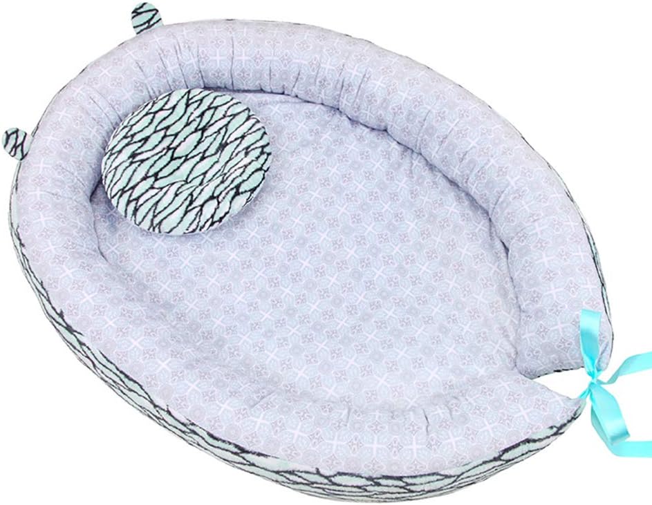 Baby Lounger for Bed Bassinet Weixinbuy Fold Travel Portable Crib Baby Sleep Nest Cotton Removable Cover Breathable & Hypoallergenic Safety Baby Bed for Infants Toddler Newborn Baby