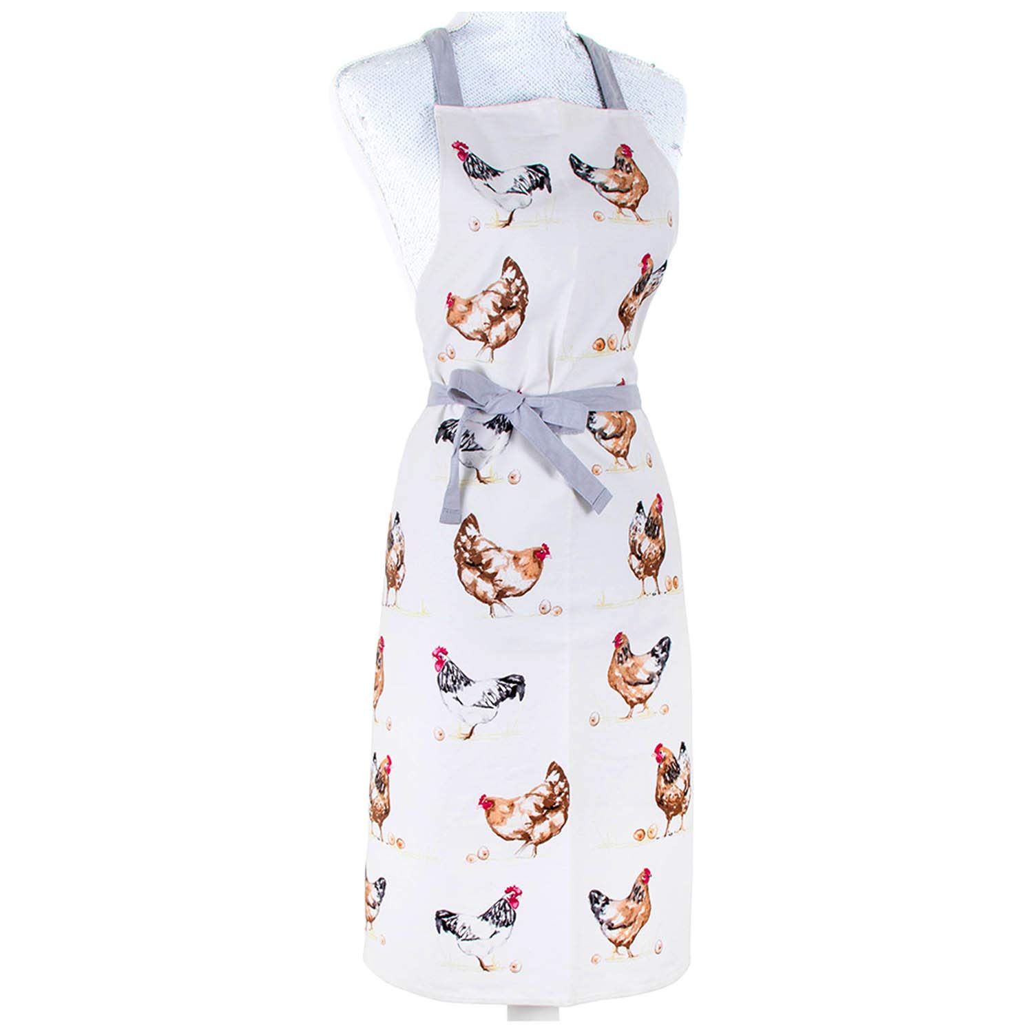The Leonardo Collection Chickens Apron, 100% Cotton, Multicolour, 70x90cm, LP93619