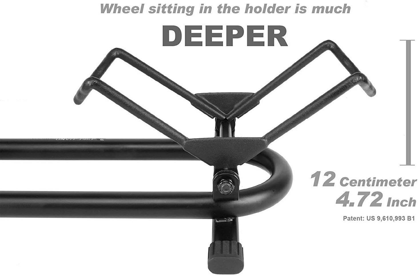 BIKEHAND Bicycle Floor Type Parking Rack Stand - for Mountain and Road Bike Indoor Outdoor Nook Garage Storage : Indoor Bike Storage : Sports & Outdoors
