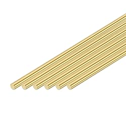 uxcell 8 Pcs 3/64"(1.2mm) Dia Brass Solid Round