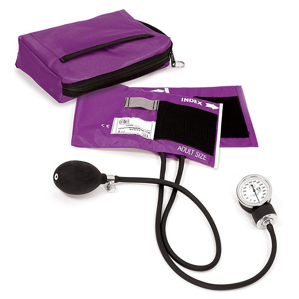 NCD Medical Purple Aneroid with Matching Nylon Carry Case