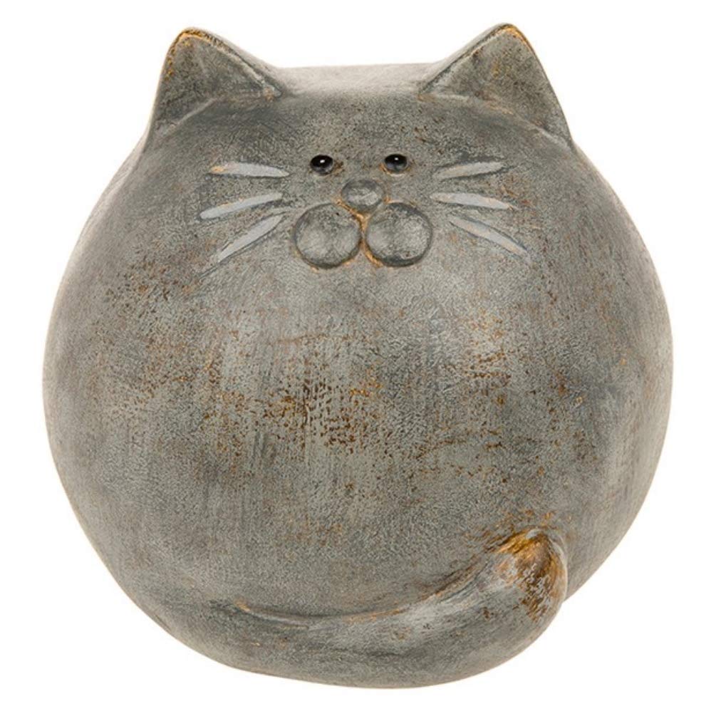Shudehill Giftware Country Cat Ornament - Round - Shabby Chic Style Cat