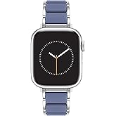 Anne Klein Silicone Fashion Bracelet for Apple Watch, Secure, Adjustable, Apple Watch Replacement Band, Fits Most Wrists