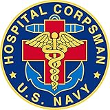 US Navy Hospital Corpsman Decal Sticker 3.8
