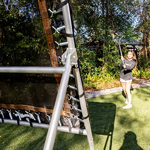 Franklin Sports Lacrosse Rebounder Lax Bounce Back Net + Rebounder Portable Shooting