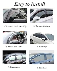 IMMORTAL GROUP Window Visor Compatible with Honda