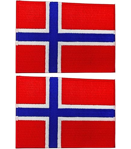 NORWAY FLAG NORWEGIAN FLAG MILITARY TACTICAL HOOK&LOOP PATCH EMBROIDERED BADGE E - Foto 8