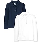 The Children's Place Girls Multipack Long Sleeve Ruffle Pique Polos