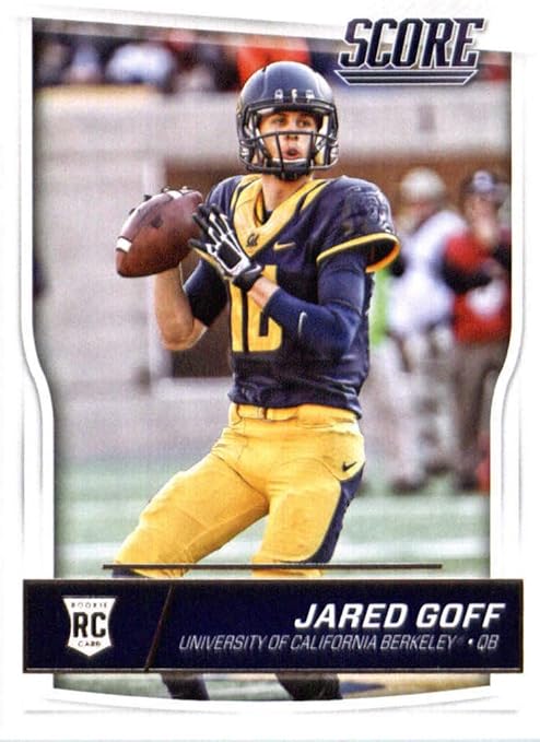 Amazon Jared Goff 2016 Score Mint Rookie Card 332 Picturing This 