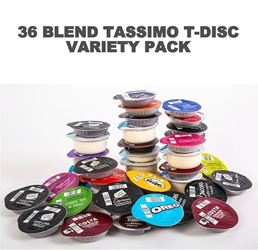 36 Tassimo T Discs Pods Variety Pack 1 x Each Flavour