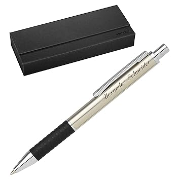 Senator Kugelschreiber STAR TEC STEEL 2040 mit Gravur und Geschenk-Etui