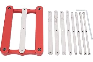 Jectse Center, Precise Center Positioning Woodworking Tool with Interchangeable Imperial and Metric Rods, for Mortise Holes A