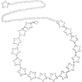 DOPENSPI Star Waist Chain Belt for Women, Gold Star Chain Belt with Long Tassel Adjustable Trendy Y2k Accessories Fashion Punk Body Chains Jewelry For Jeans Dresses Skirt Women Ladies