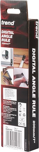 Trend 7 inch Stainless Steel Digital Angle Finder Ruler DAR/200 Silver view 11