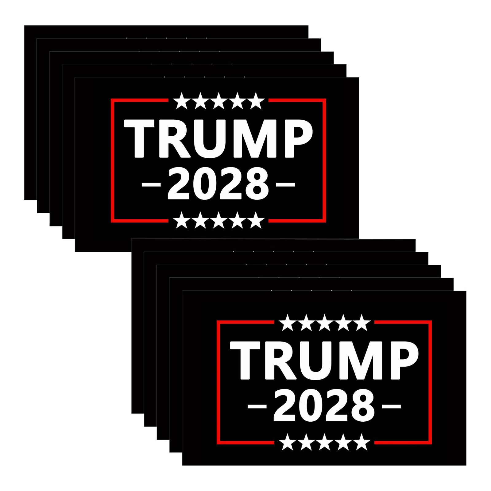 Photo 1 of 10 pecs Donald Trump 2028 Sticker, MAGA Sticker, Trump Window Decal,Trump Bumper Sticker (10‘ x 6’)