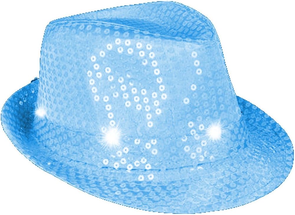 blue gangster hat