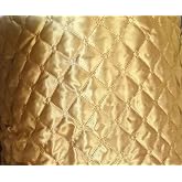 Fabric Collections INC Polyester Quilted Padded Fabric - 60 Inches Wide by The Yard(1 Yard, Gold)