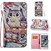 Firefish iPhone 7 Plus Case,iPhone 8 Plus Case,Magnetic PU Wallet Cover Durable Stand Cover Credit Card Holder Flip Folio Cover with Strap Birthday Gift Christmas for Apple iPhone 7 Plus-Bird