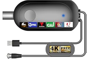 BIGEFEIXU TV Antenna Amplifier Signal Booster – High Gain Digital HDTV Amplifier for Indoor Outdoor Antennas, Boosts Weak Signals,USB Powered Low Noise Booster for Smart TVs (Amplifier Black-US)