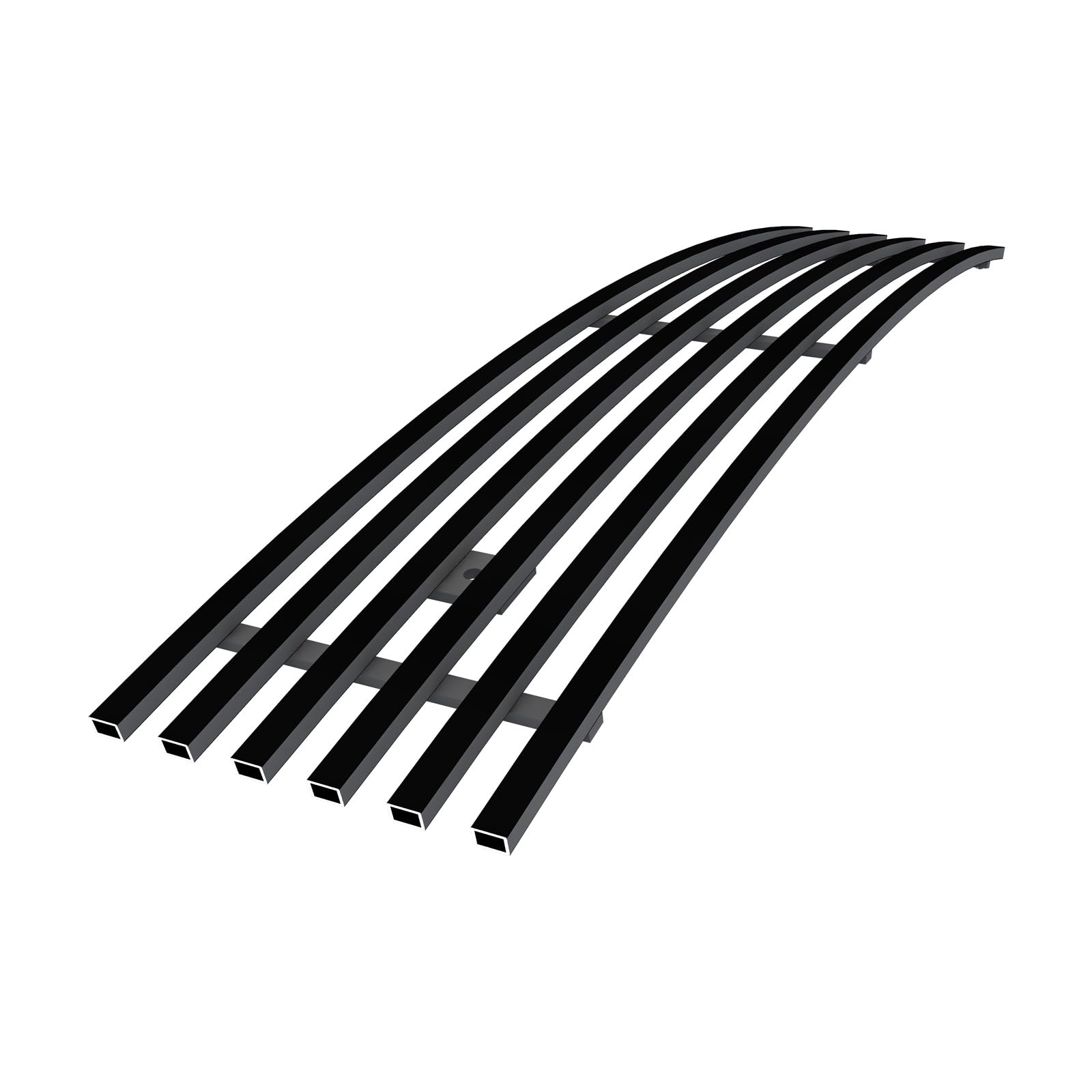 APS Stainless Steel Black 8x6 Horizontal Billet Front Grill Insert for Ford F-150 2018-2020 | F66401J