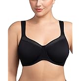 HSIA Bras for Women Minimizer Full Coverage Plus Size Tshirt Convertible Bra Unlined Underwire Seamless Cups with Mesh