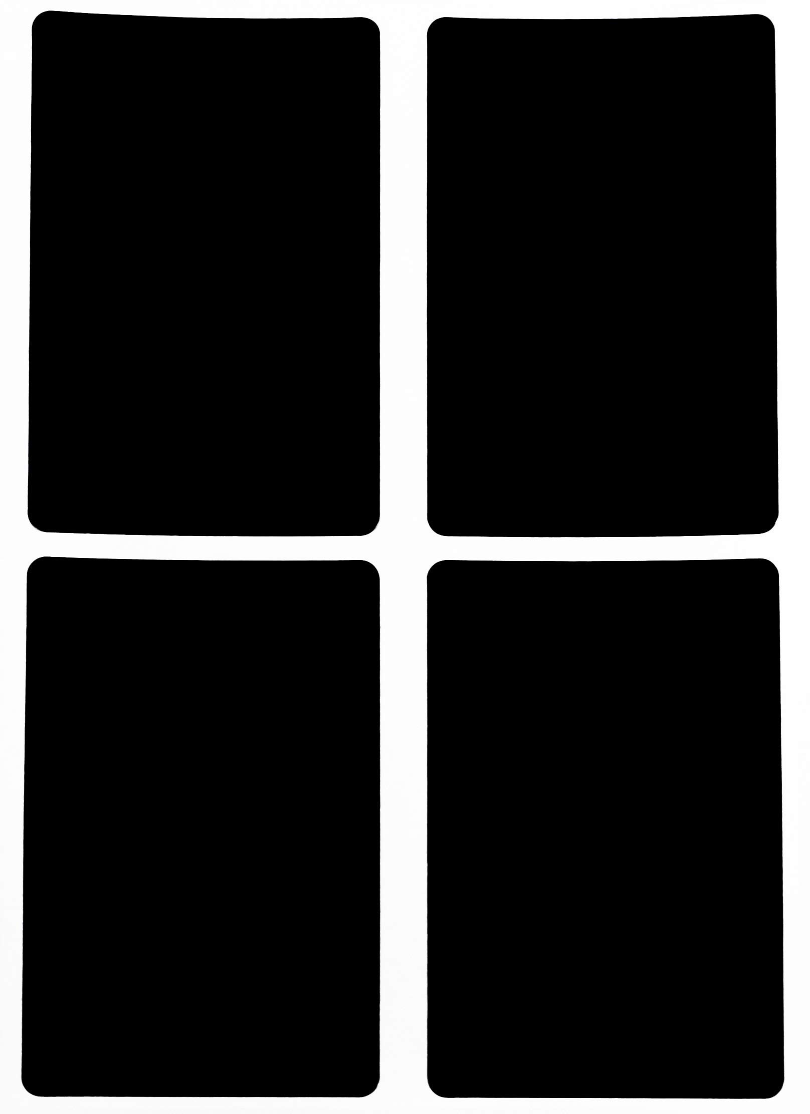 Royal Green Rectangular Inventory Labels Stickers 7.5 cm x 5 cm inches in Black (75mm x 50mm) - 200 Pack
