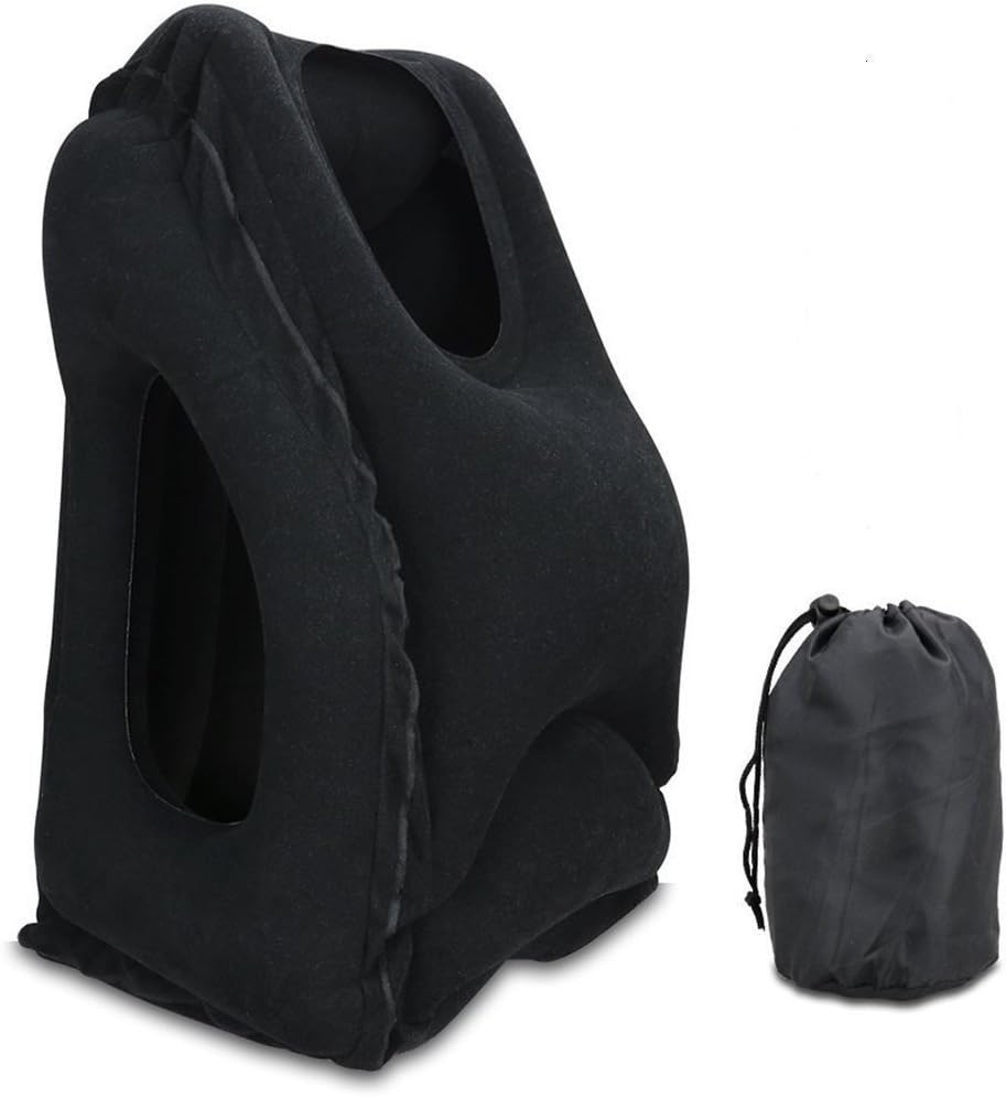 GuzelWorld PVC Travel Pillows (Black_GUZEL01-BLK)