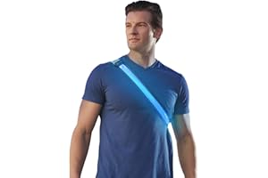 ILLUMISEEN LED Reflective Belt Sash | High Visibility LED Lights with 2 Lighting Modes | Adjustable Quick Release Buckle | USB Rechargeable, No Batteries Needed | Weatherproof Professional Safety Gear