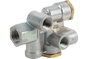 110500, Trailer Spring Brake Control Valve, Made of High Strength ABS Material, Easy Installation 3/8 Inch Ports