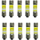 10-Pack New LP-CC-5 LP-CC-5A LP-CC 5A 600Vac Time Delay Fuse, LP-CC-5A Current Limiting, Motor Starting, Frequent Cycling,Class CC Rejection Cartridge Fuse
