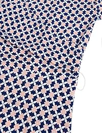 MOOSUNGEEK Vestido de dama con cuello en V de estilo vintage, con cinturón