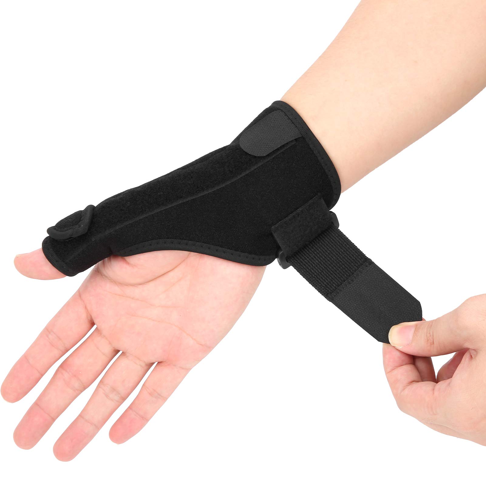 Topyond Thumb Brace with Wrist Support, Adjustable Thumb Brace and Wrist Stabilizer for Tendonitis,Sprains,Carpal Tunnel,Arthritis, Left Right Hand Thumb Splint Immobilizer