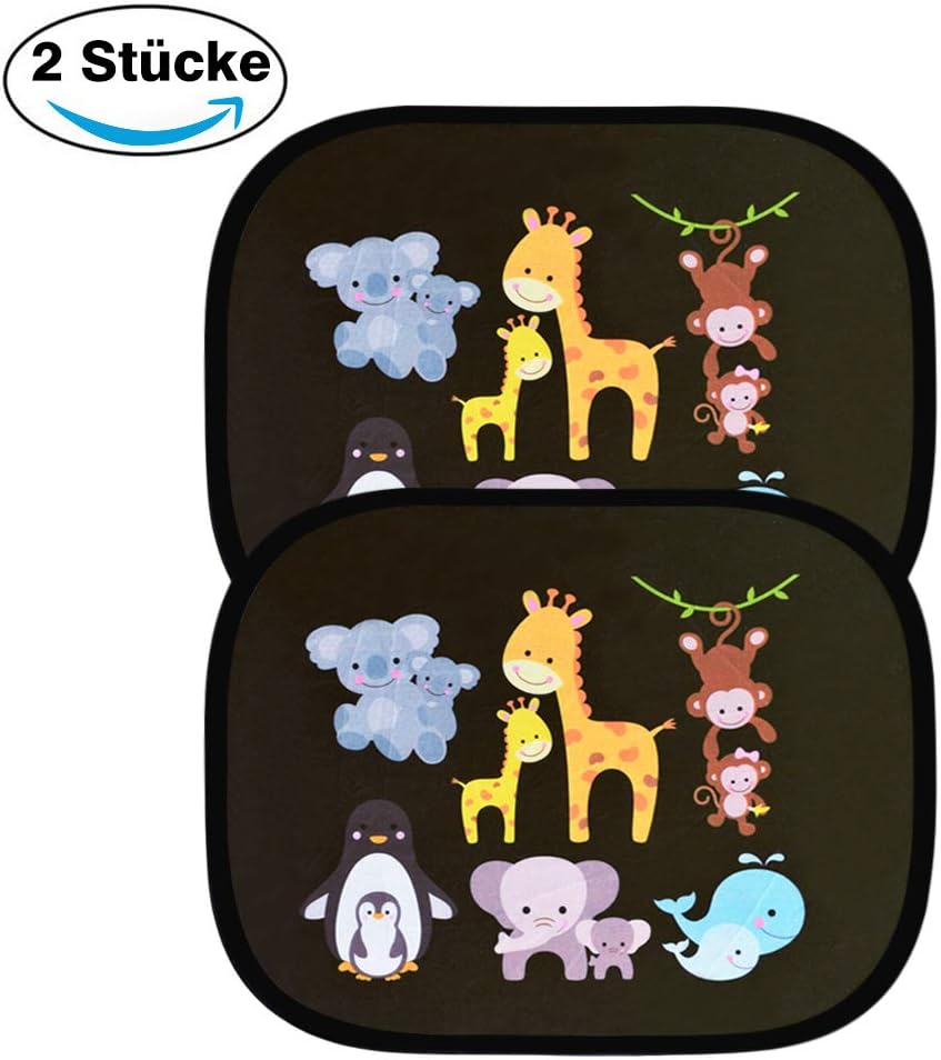 astarye Car Window Shade for Baby Car Sun Shade Car Sunshade Block Harmful UV Protection als Baby Sign for Car Car Accessories for Kids Pet Dog Cat 44x36 cm
