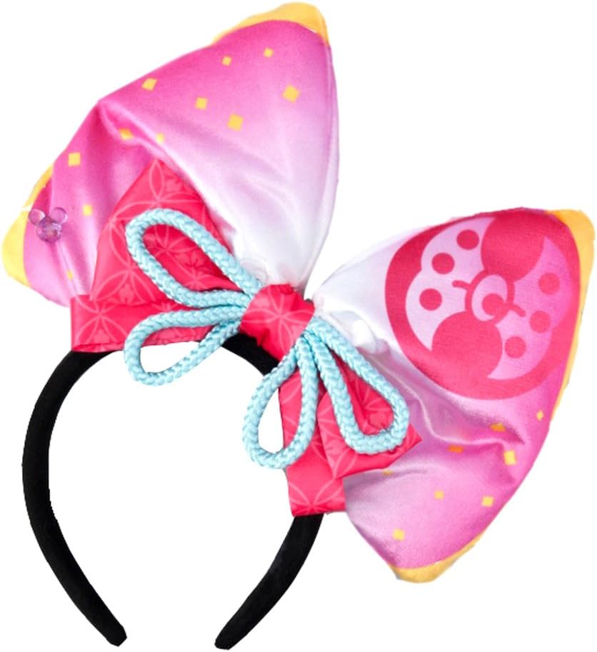 Amazon ディズニー ランド 夏祭り 16 リボン カチューシャ 和風 ピンク ヘア アクセサリー 彩涼華舞 東京 ディズニーランド限定 グッズ コスプレ 仮装 通販