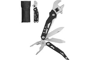 Adjustable Ratchet Wrench Multitool, Adjustable Wrench Pliers, Non Slip Handle 10 in 1 Multifunctional, Easily Convertible Fo