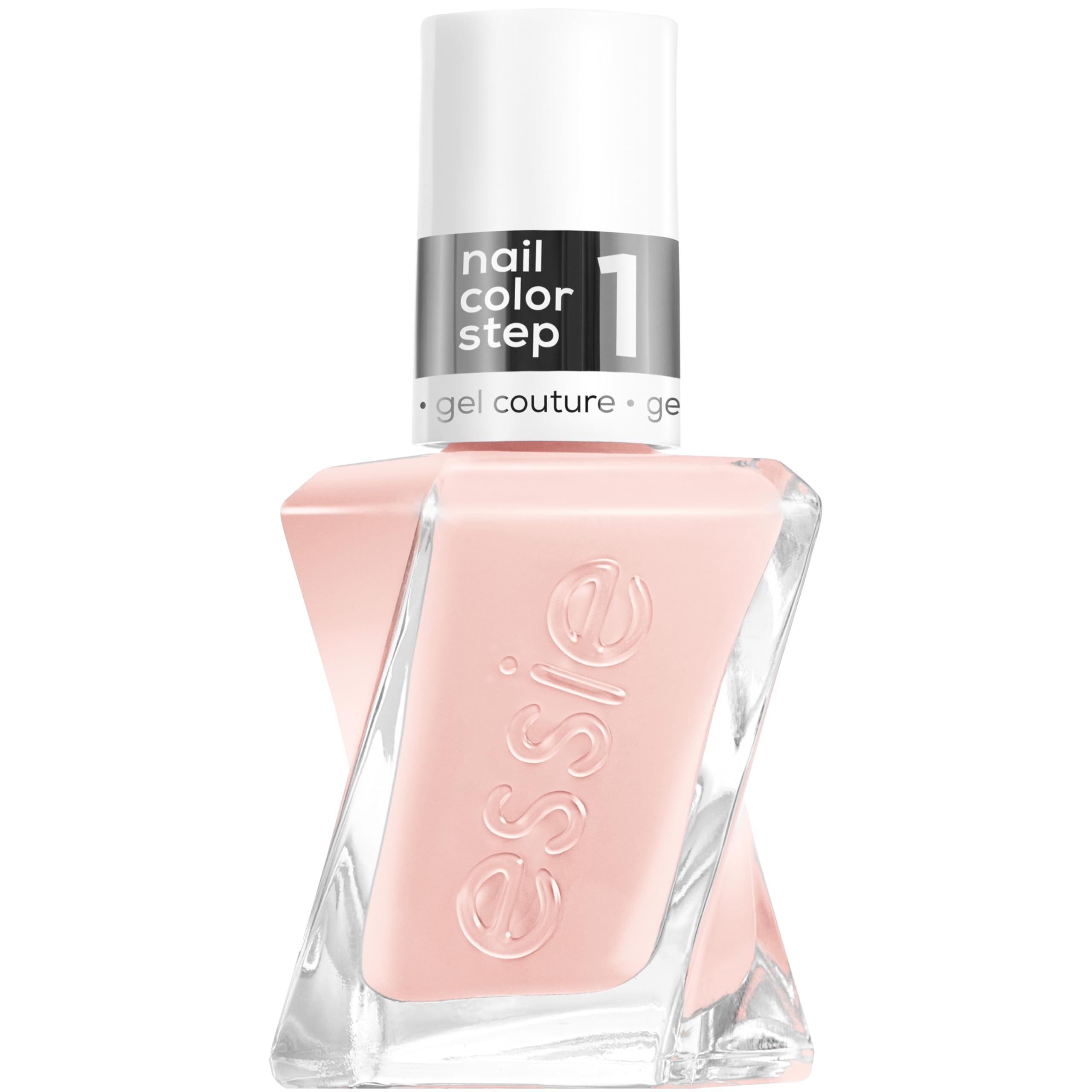 essie Gel Couture Longlasting High Shine No UV Lamp Required Nail Polish Sheer Nude Pink Colour, Shade 40 Fairy Tailor, 13.5ml